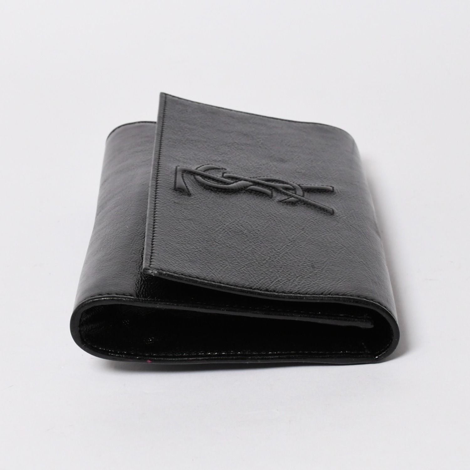 Saint Laurent Clutch Handbag Second Black Silver — view 3