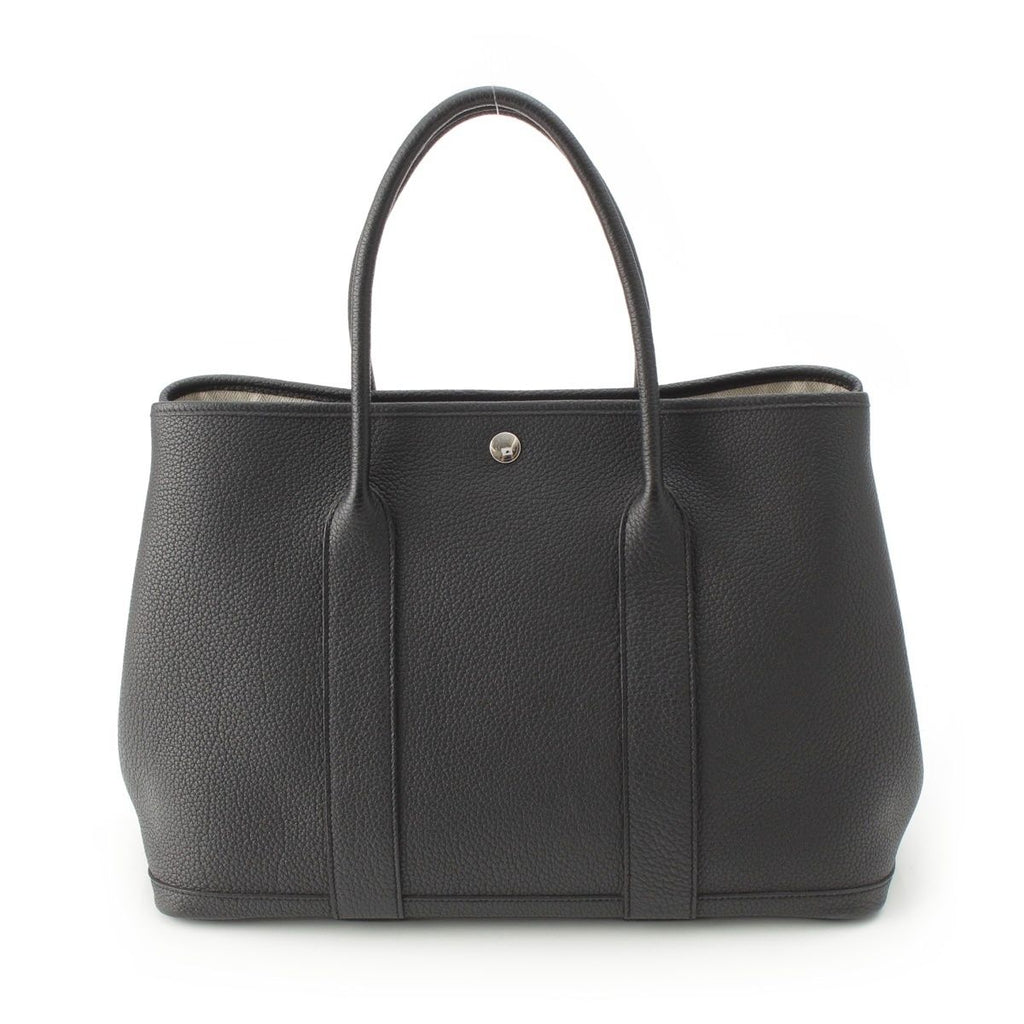 Hermes Garden Party 36 PM Negonda Leather Tote Black