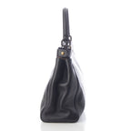 Fendi Peekaboo Regular Leopard 2-Way Handbag Black — view 3