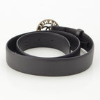 Chanel CC Logo Circle Leather Belt Black 75/30 — view 2