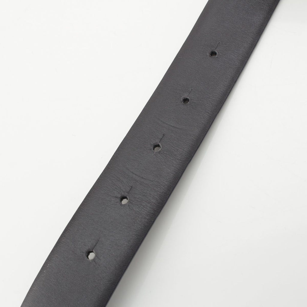 Chanel CC Logo Circle Leather Belt Black 75/30 — view 5