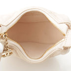 Chanel Quilted Mini Hobo Chain Leather Shoulder Bag Ivory — view 6