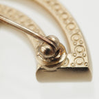 Chanel CC Logo Rhinestone Brooch Gold — view 8