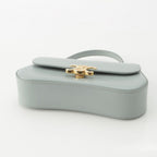 Celine Teen Laura Shiny Calfskin 2-Way Handbag Ice Blue — view 5