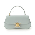 Celine Teen Laura Shiny Calfskin 2-Way Handbag Ice Blue