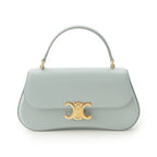 Celine Teen Laura Shiny Calfskin 2-Way Handbag Ice Blue
