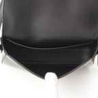 Celine Triomphe Claude Shiny Calfskin Shoulder Bag Black — view 7