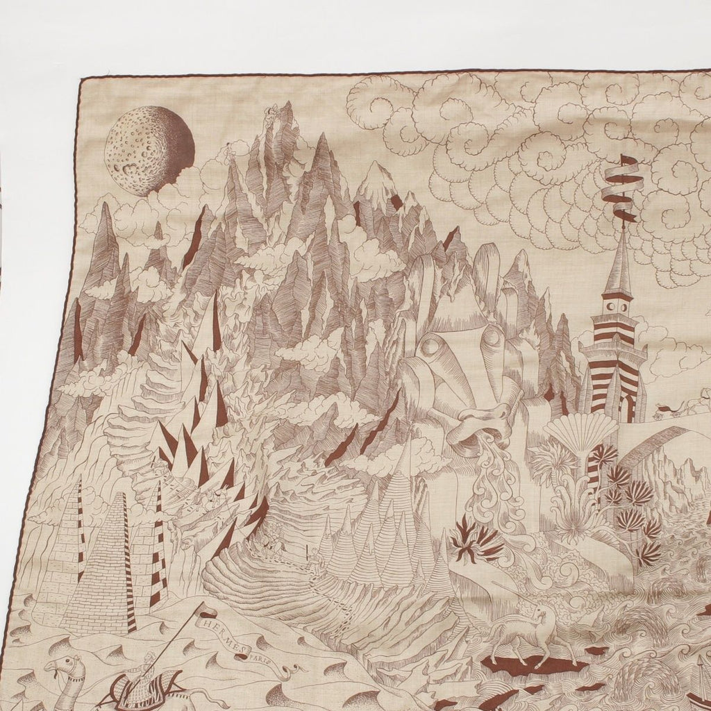 Hermes Carre Geant Cashmere Silk All Over Print Cosmographia Universalis Space — view 2