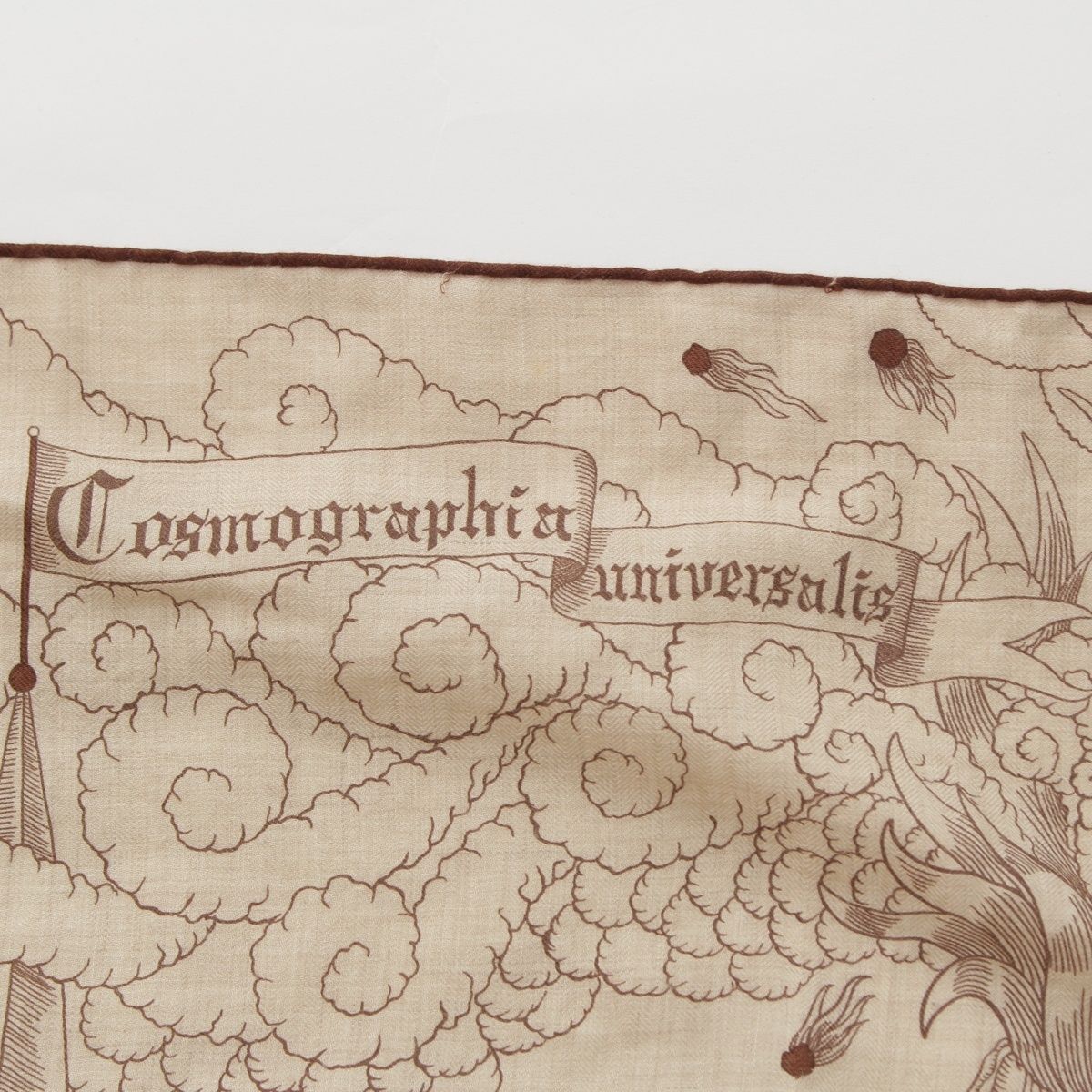 Hermes Carre Geant Cashmere Silk All Over Print Cosmographia Universalis Space — view 8