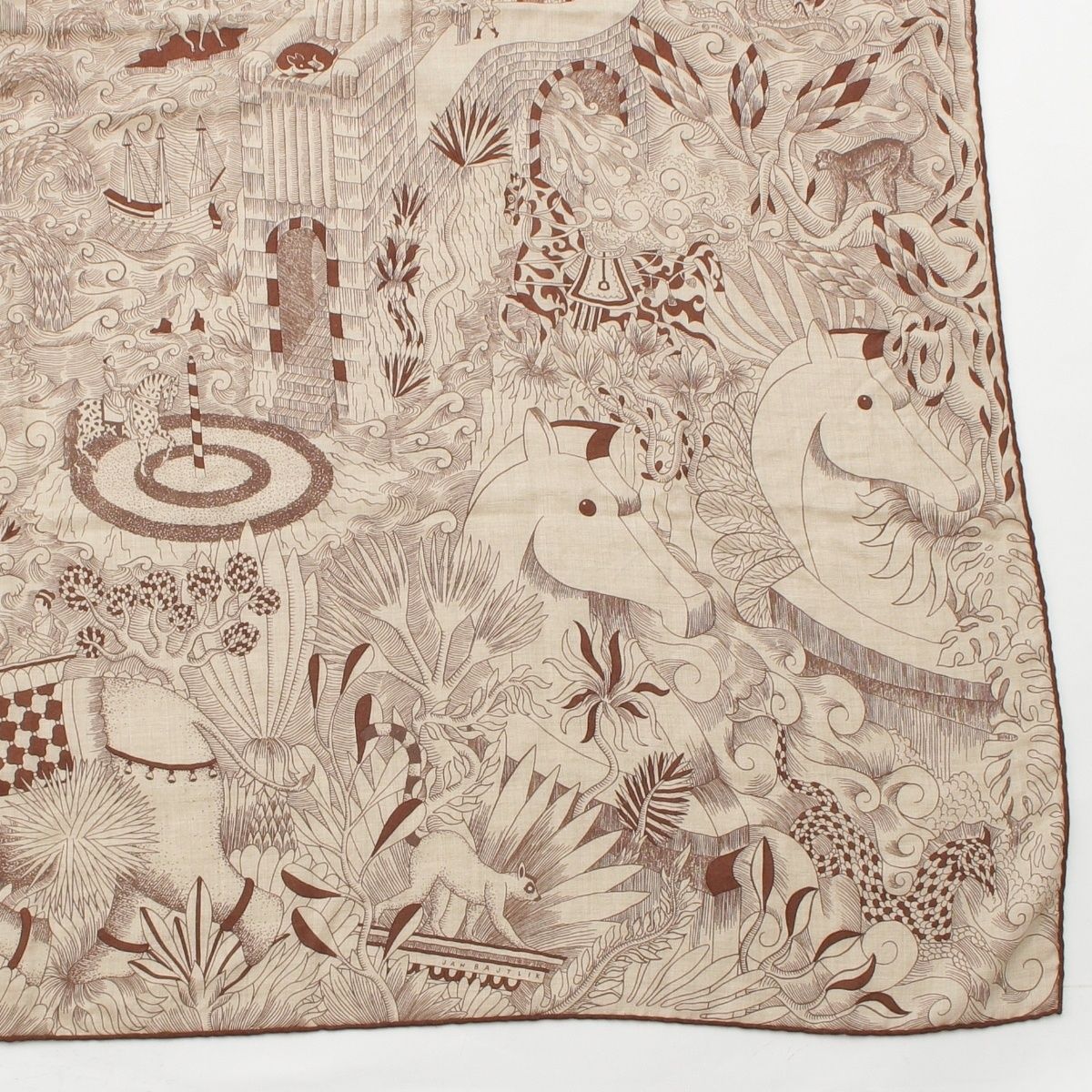 Hermes Carre Geant Cashmere Silk All Over Print Cosmographia Universalis Space — view 5
