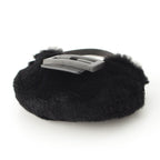 Fendi Mamma Mini Croissant Fur FF Fur Pouch Black — view 5