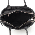 Prada Re-Nylon Padded Nylon Triangle Logo 2-Way Medium Tote Black — view 6