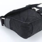 Prada White Tag with Tessuto Nylon Triangle Logo Leather Shoulder Bag — view 6