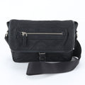 Prada White Tag with Tessuto Nylon Triangle Logo Leather Shoulder Bag