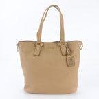Prada Vitello Daino Leather Tote Shoulder Hand Brown