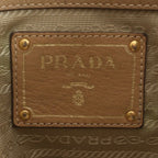 Prada Vitello Daino Leather Tote Shoulder Hand Brown — view 8