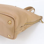 Prada Vitello Daino Leather Tote Shoulder Hand Brown — view 4