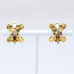 Celine Triomphe Gold Plated Earrings — view 3