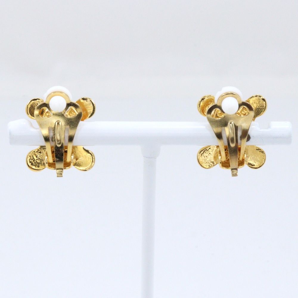 Celine Triomphe Gold Plated Earrings — view 3