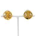 Celine Triomphe Gold Plated Earrings