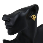 Celine Triomphe Gold Plated Earrings — view 2