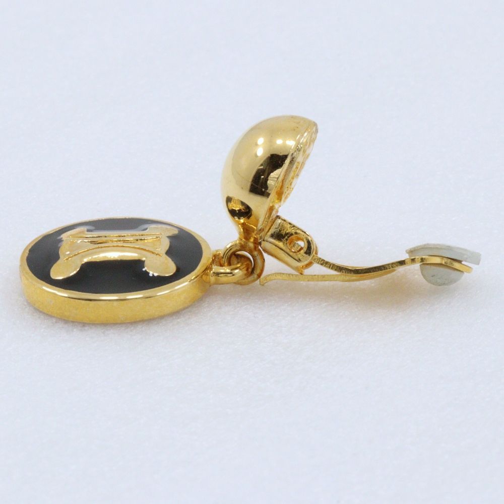 Celine Triomphe Gold Plated Earrings — view 5