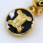 Celine Triomphe Gold Plated Earrings — view 6