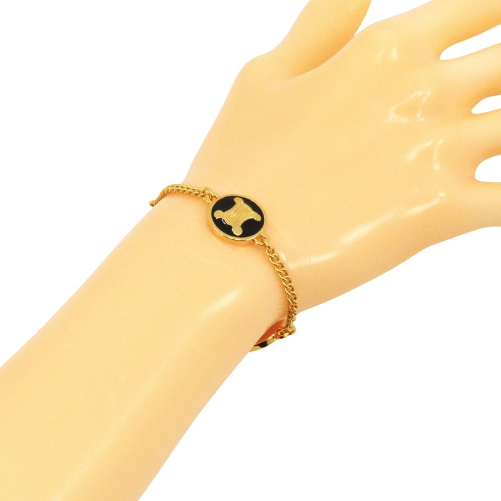 Celine Triomphe Gold Plated Bracelet — view 2