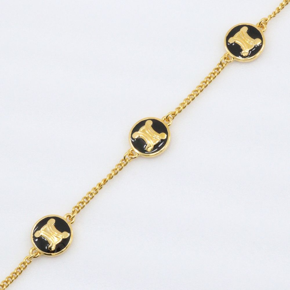 Celine Triomphe Gold Plated Bracelet — view 4