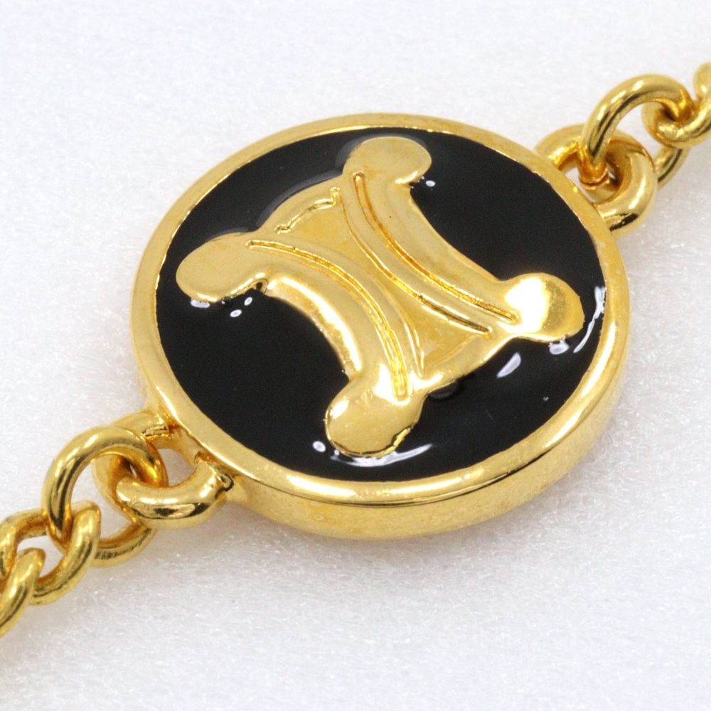 Celine Triomphe Gold Plated Bracelet — view 7