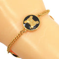 Celine Triomphe Gold Plated Bracelet