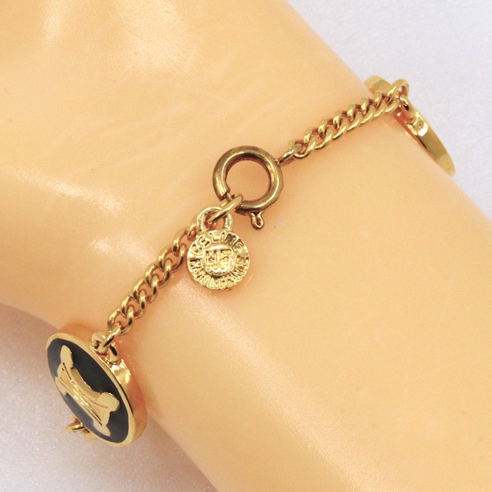 Celine Triomphe Gold Plated Bracelet — view 3