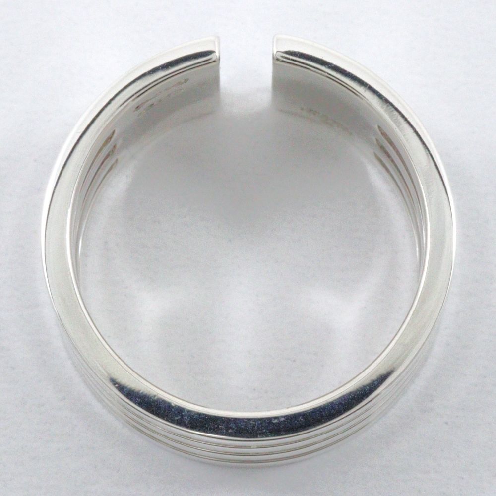Gucci Open and Stripe 925 Sterling Silver Ring — view 3