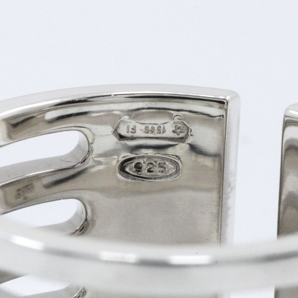 Gucci Open and Stripe 925 Sterling Silver Ring — view 7
