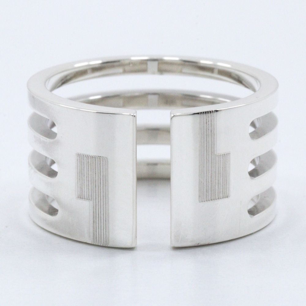 Gucci Open and Stripe 925 Sterling Silver Ring — view 4