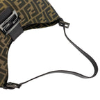 Fendi Vintage Mamma Bucket Zucca FF Pattern Canvas Leather Shoulder Bag Brown — view 4