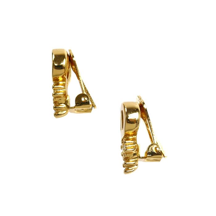 Dior Crystal CD Logo Earrings — view 2