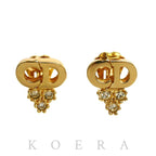 Dior Crystal CD Logo Earrings