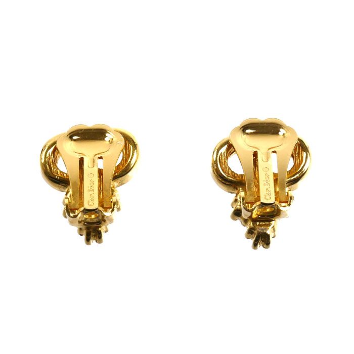 Dior Crystal CD Logo Earrings — view 3