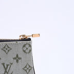 Louis Vuitton Monogram Mini Pochette Cles Coin Purse Canvas Gold Green — view 7