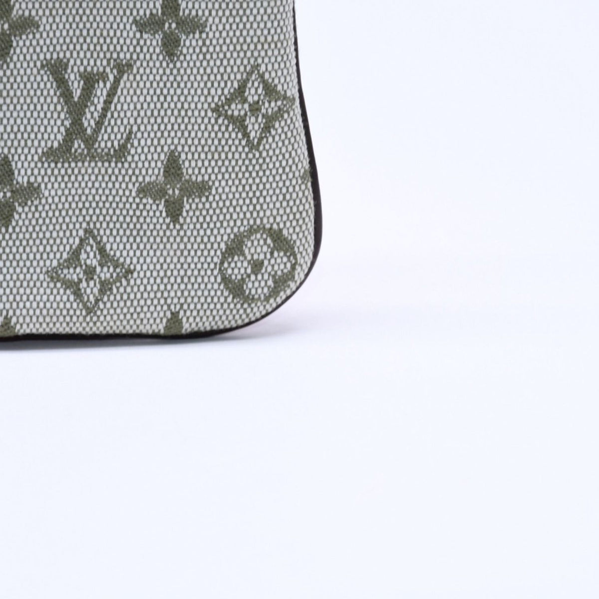 Louis Vuitton Monogram Mini Pochette Cles Coin Purse Canvas Gold Green — view 8