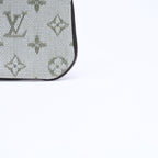 Louis Vuitton Monogram Mini Pochette Cles Coin Purse Canvas Gold Green — view 4
