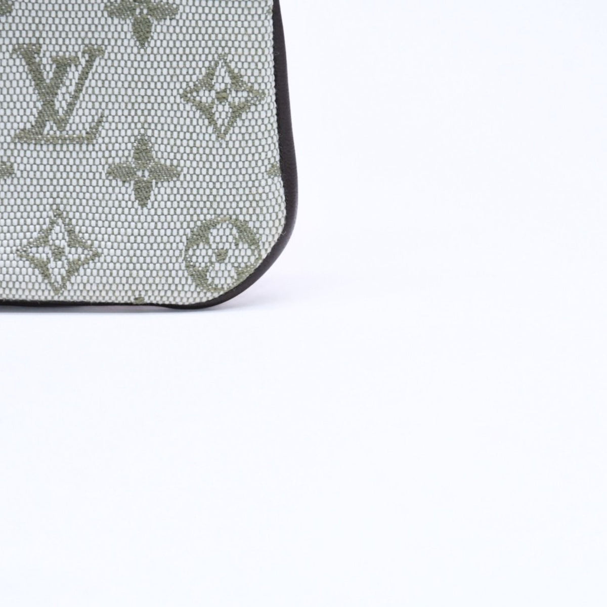 Louis Vuitton Monogram Mini Pochette Cles Coin Purse Canvas Gold Green — view 4