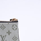 Louis Vuitton Monogram Mini Pochette Cles Coin Purse Canvas Gold Green — view 7