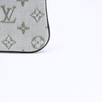 Louis Vuitton Monogram Mini Pochette Cles Coin Purse Canvas Gold Green — view 8