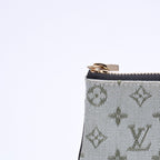 Louis Vuitton Monogram Mini Pochette Cles Coin Purse Canvas Gold Green — view 5