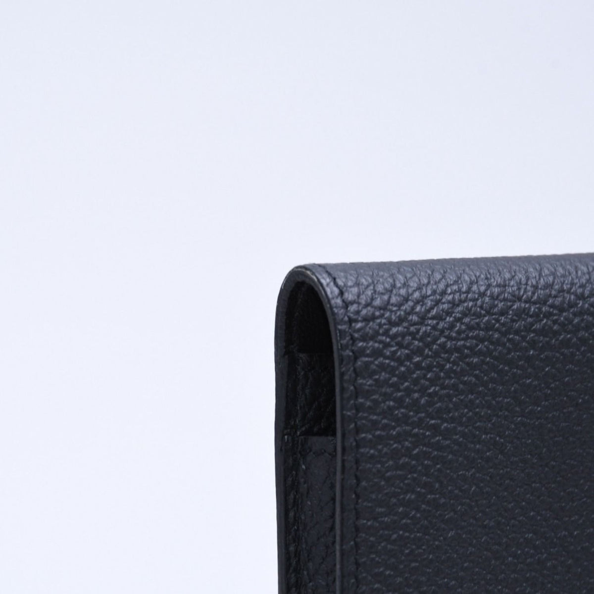 Hermes Dogon GM Bifold Wallet Togo Noir Silver — view 7