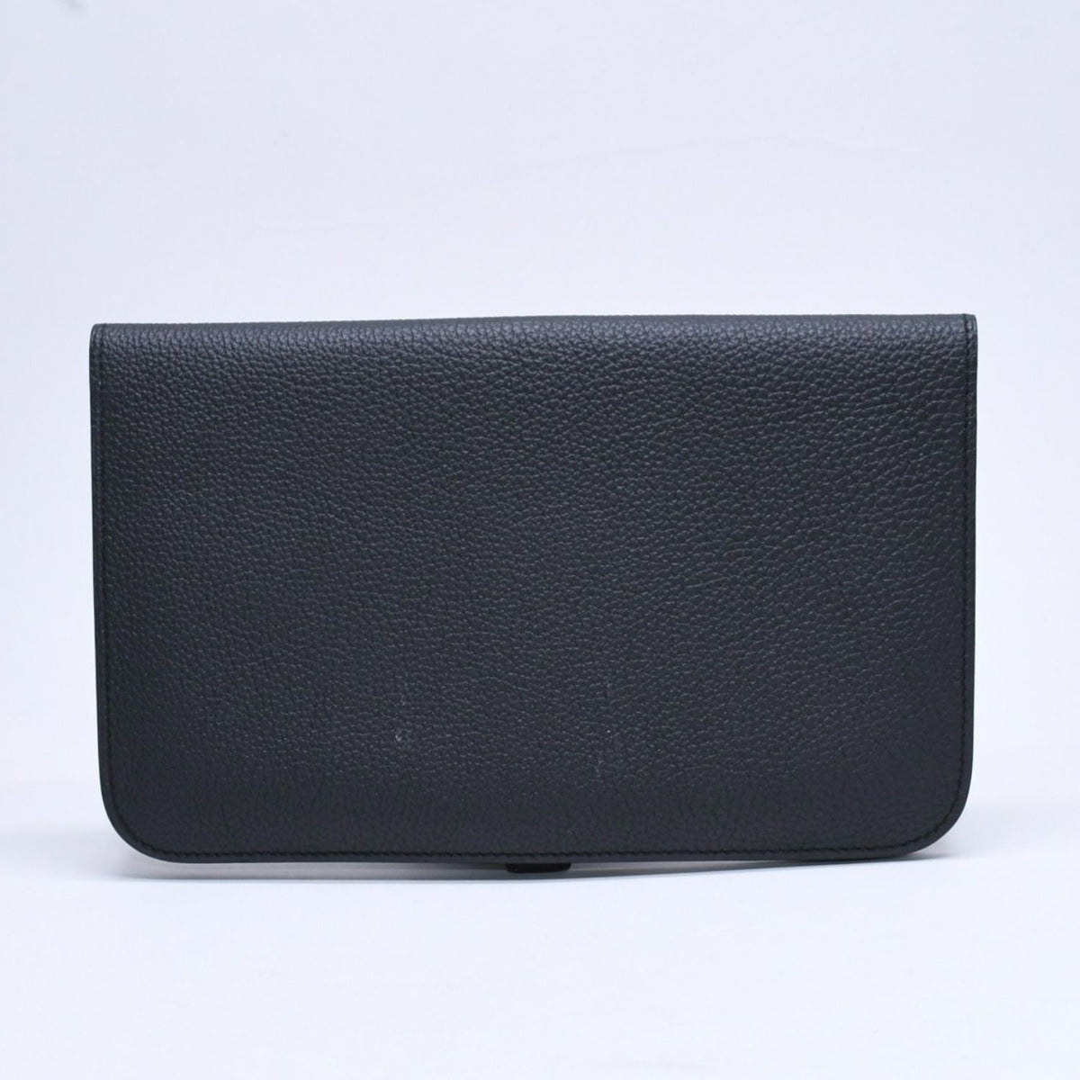 Hermes Dogon GM Bifold Wallet Togo Noir Silver — view 2