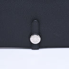 Hermes Dogon GM Bifold Wallet Togo Noir Silver — view 3