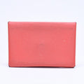 Hermes Calvi Card Case Coin Purse Rose Jaipur Veau Epsom Silver